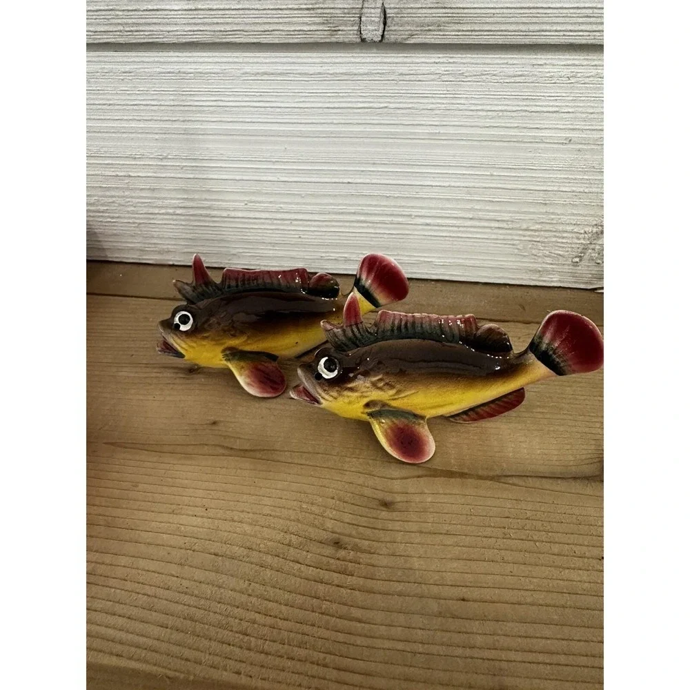 Vintage Anthropomorphic Fish Shakers